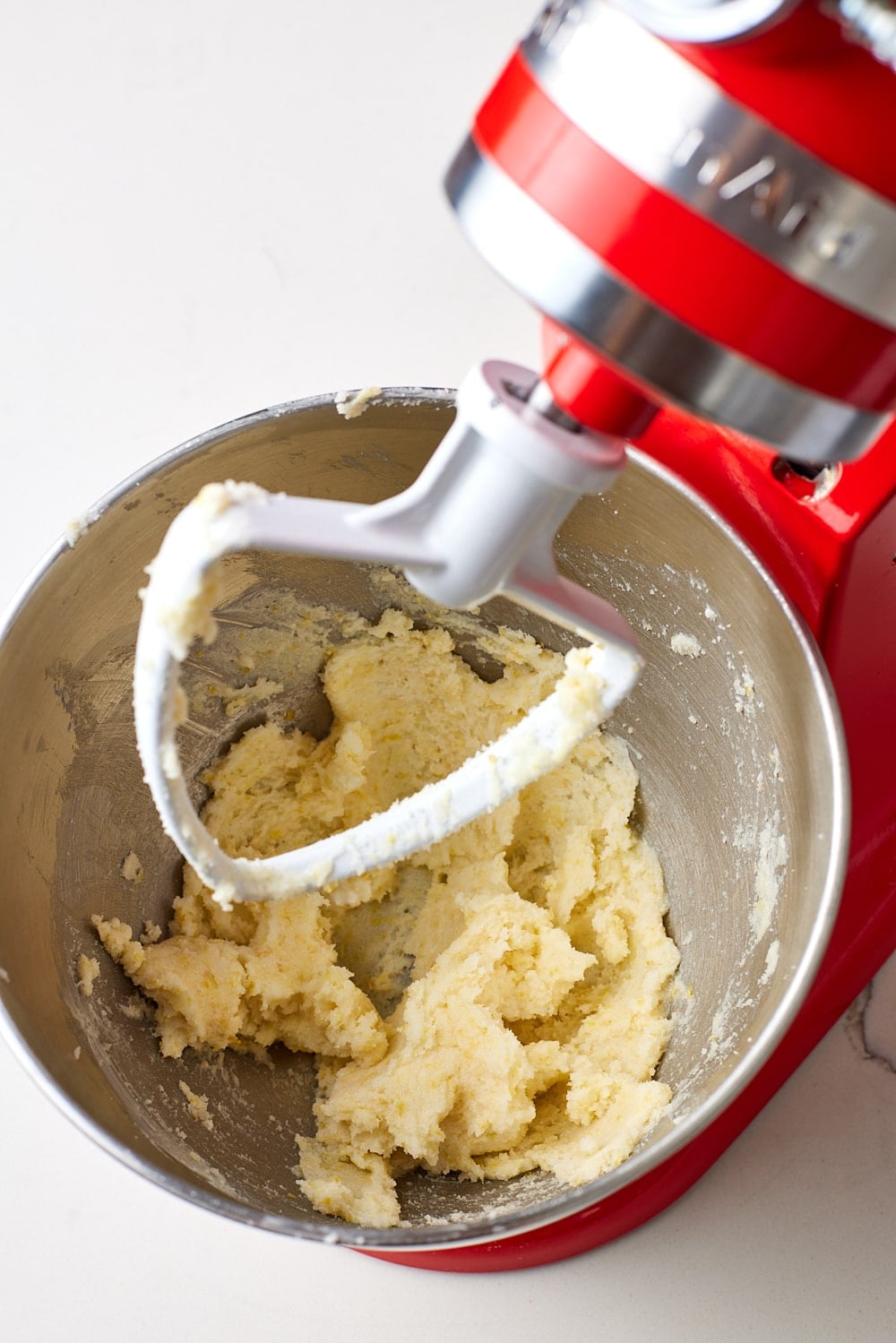 Lemon ricotta cookies2 Cream butter and sugar together for Lemon Ricotta Cookies.