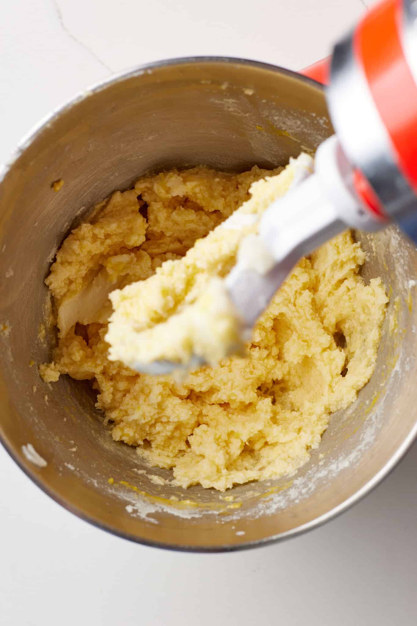 Chocolate Chip Pound Cake3 Add vanilla and egg.