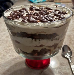 Brownie-and-Salted-Caramel-Trifle