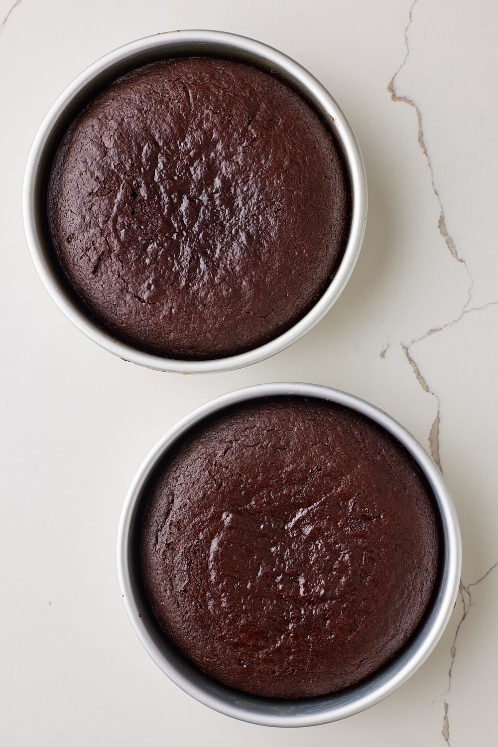 Chocolate Mayo Cake8 Chocolate Mayonnaise Cake baked in two pans.