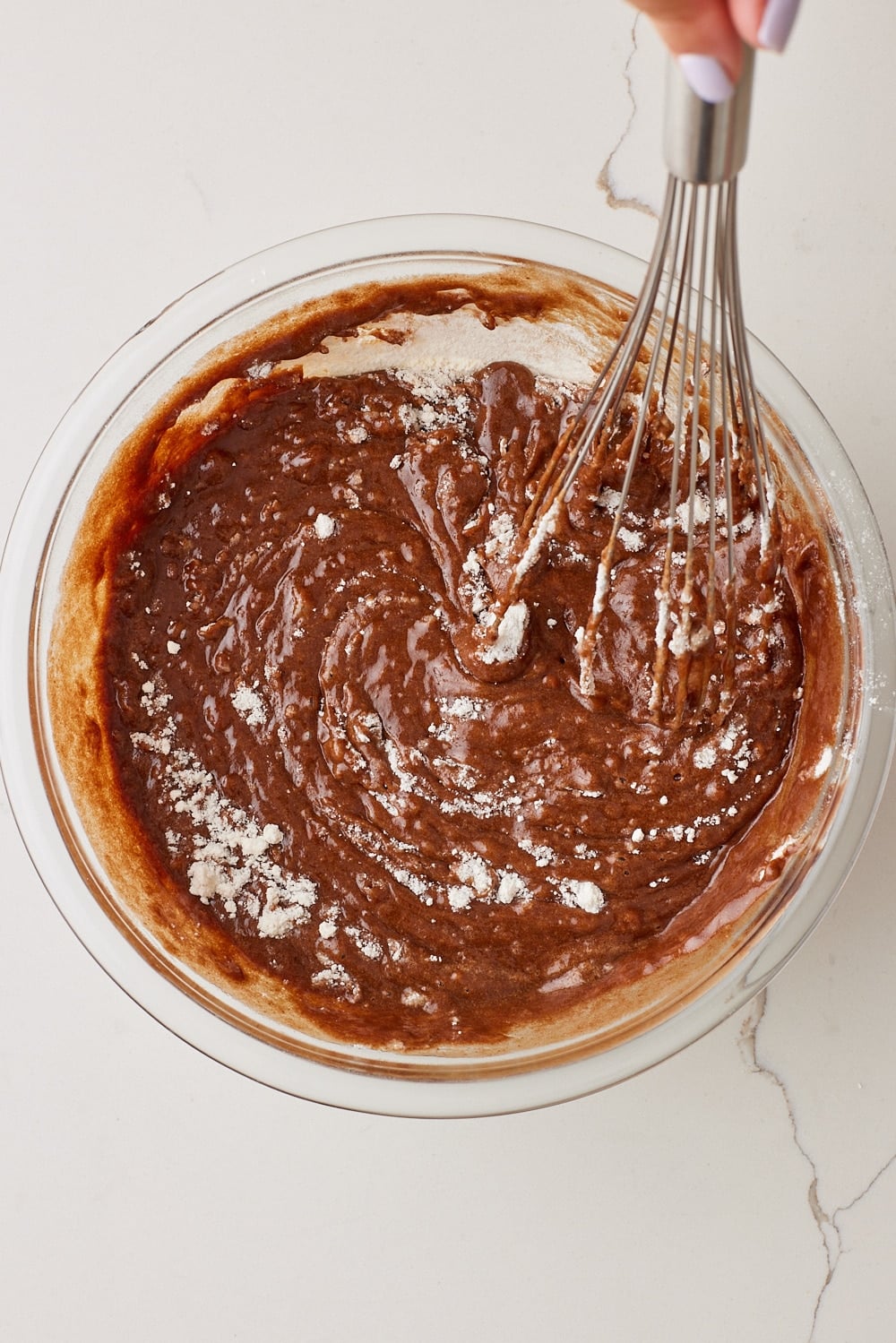 Coca Cola Cake6 Mix dry ingredients and wet ingredients together.