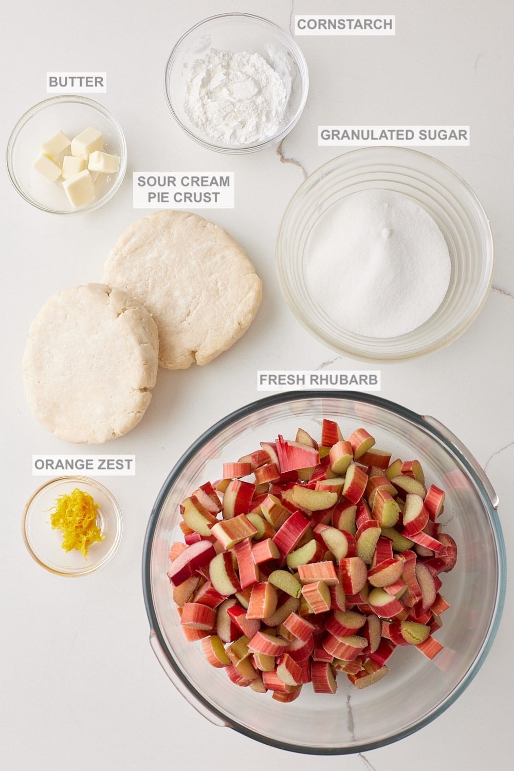 Rhubarb Pie1 Rhubarb Pie Ingredients