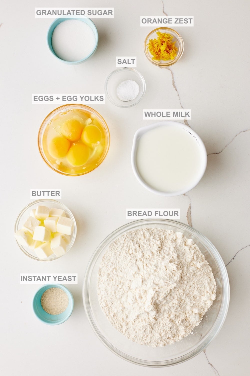 Sally Lunn Buns1 Sally Lunn Buns ingredients.