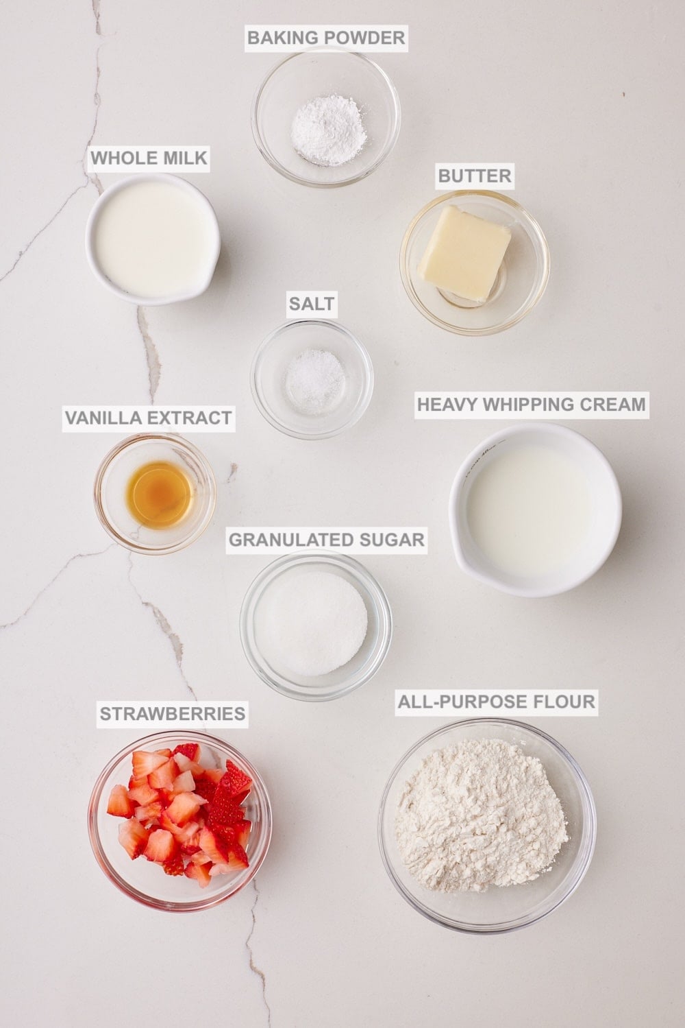 Strawberry Shortcake Mug Cake1 Strawberry Shortcake Mug Cake ingredients