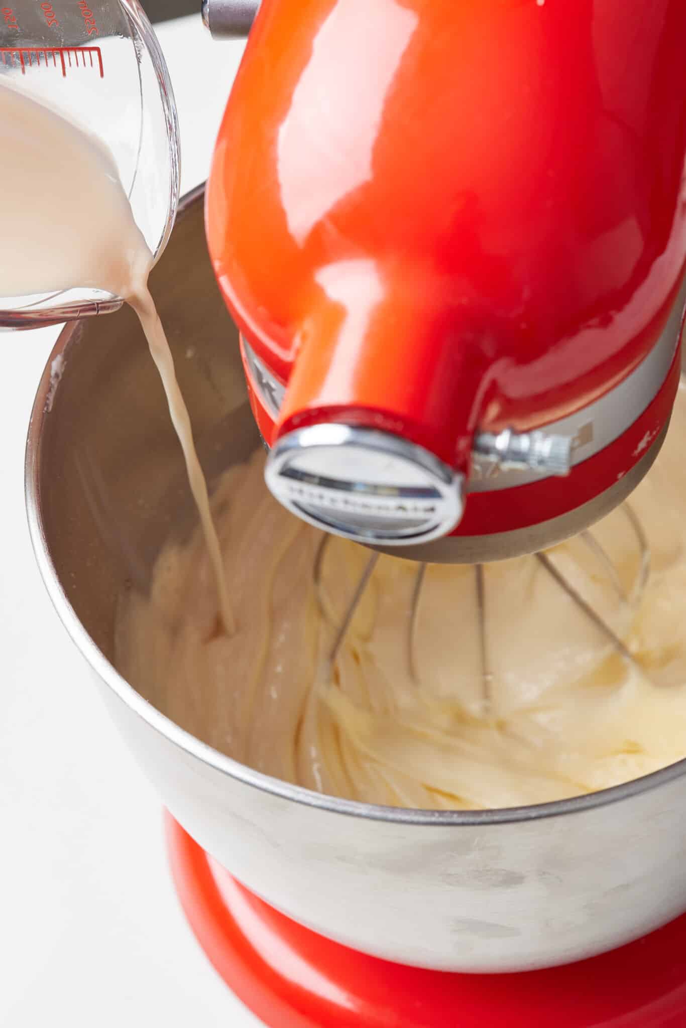 Tandy Cake5 Stir in the milk mixture until combined.