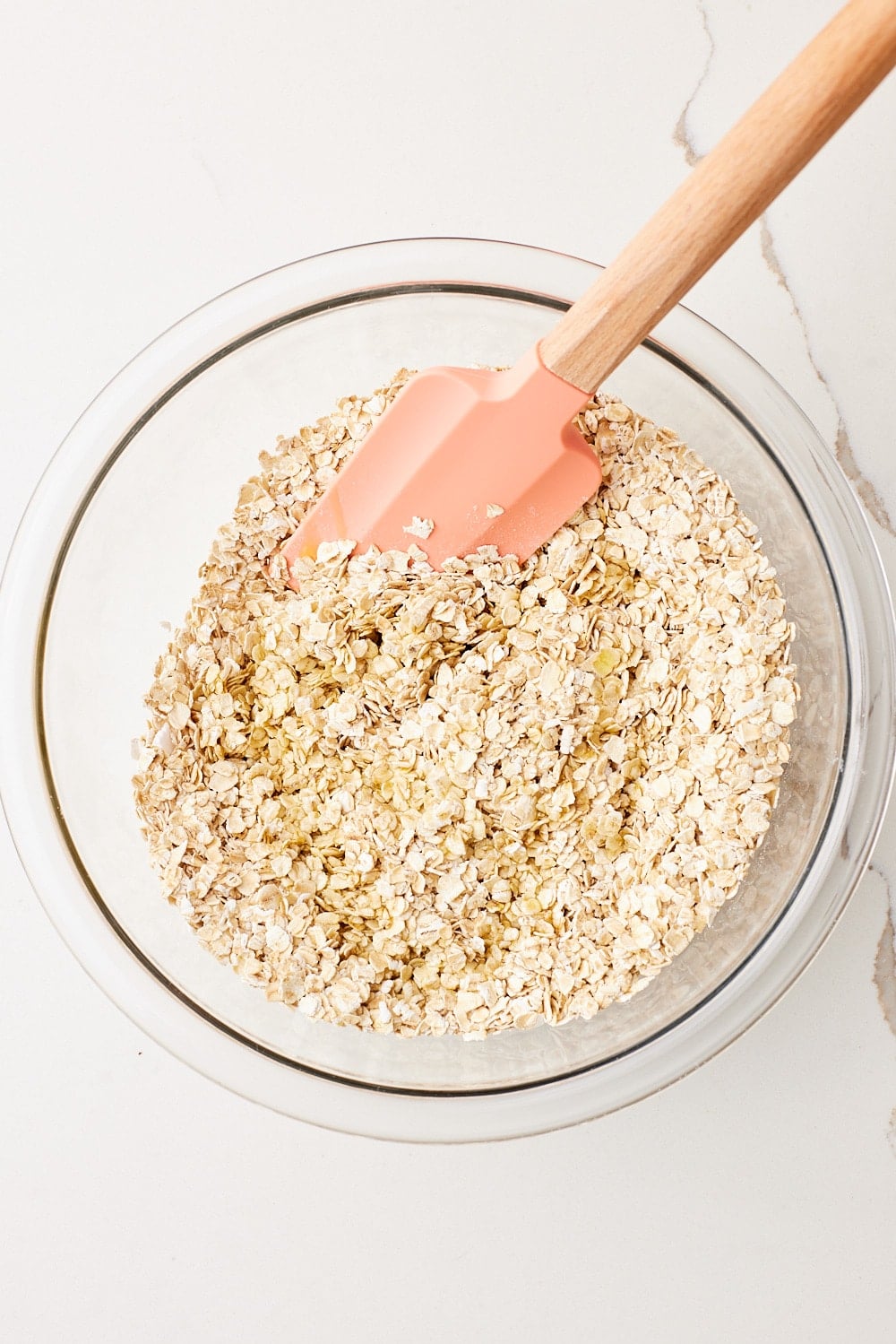Scottish Oat Cakes3 Mix in butter until oats are evenly coated.