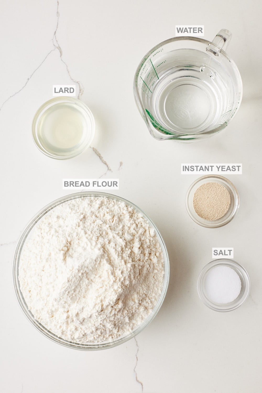 Batch Bread1 Irish Batch Loaf ingredients.
