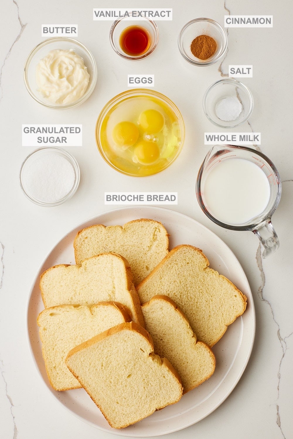 Sheet Pan French Toast1 Sheet Pan French Toast ingredients.