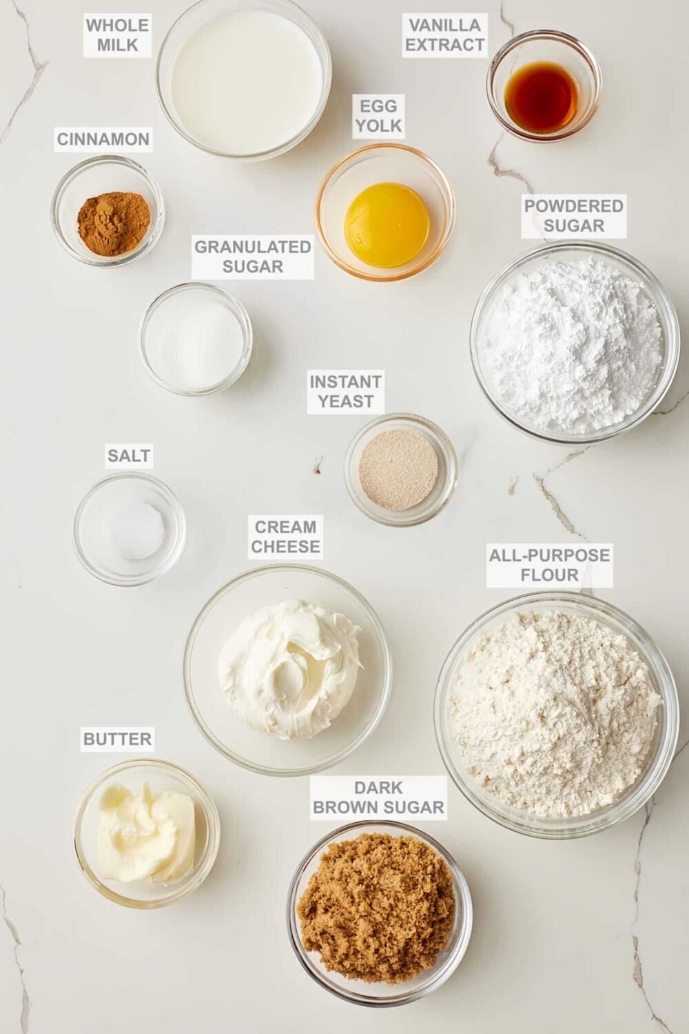 Small Batch Cinnamon Rolls1_INGRE Small Batch Cinnamon Rolls ingredients.